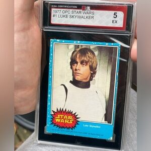 1977 Star Wars OPC #1 Luke Skywalker KSA 5 FRESHLY GRADED NOT PSA